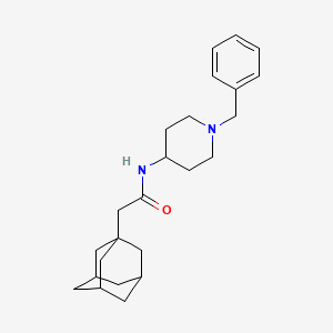 molecular formula C24H34N2O B5215526 2-(1-adamantyl)-N-(1-benzyl-4-piperidinyl)acetamide 