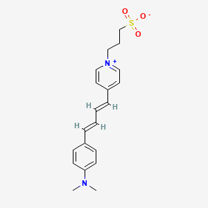 molecular formula C20H24N2O3S B5215557 3-(4-{4-[4-(dimethylamino)phenyl]-1,3-butadien-1-yl}-1-pyridiniumyl)-1-propanesulfonate 