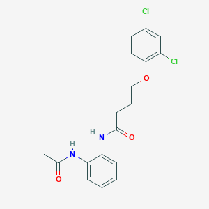 molecular formula C18H18Cl2N2O3 B5215574 N-[2-(acetylamino)phenyl]-4-(2,4-dichlorophenoxy)butanamide CAS No. 6429-78-3