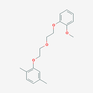molecular formula C19H24O4 B5215585 2-{2-[2-(2-methoxyphenoxy)ethoxy]ethoxy}-1,4-dimethylbenzene 
