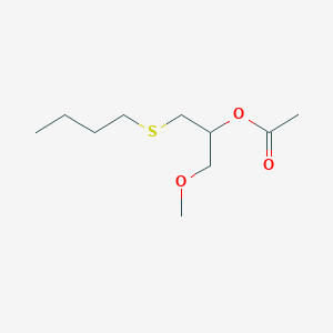 molecular formula C10H20O3S B5215592 2-(butylthio)-1-(methoxymethyl)ethyl acetate 