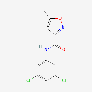 molecular formula C11H8Cl2N2O2 B5215618 N-(3,5-dichlorophenyl)-5-methyl-3-isoxazolecarboxamide 