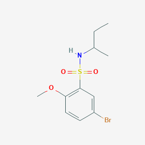 molecular formula C11H16BrNO3S B5215743 5-bromo-N-(sec-butyl)-2-methoxybenzenesulfonamide 