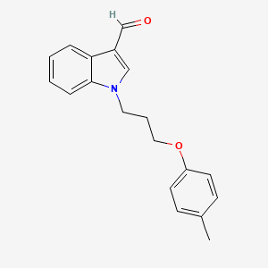 molecular formula C19H19NO2 B5215745 1-[3-(4-methylphenoxy)propyl]-1H-indole-3-carbaldehyde 