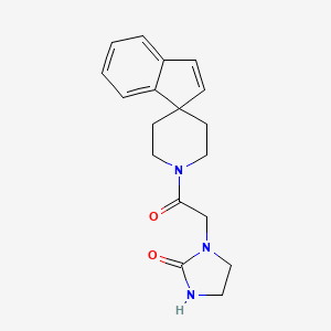 molecular formula C18H21N3O2 B5215756 1-[2-oxo-2-(1'H-spiro[indene-1,4'-piperidin]-1'-yl)ethyl]-2-imidazolidinone 
