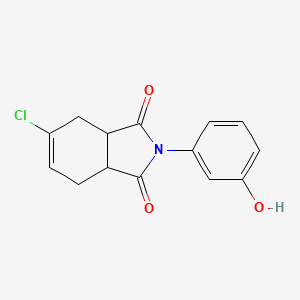 molecular formula C14H12ClNO3 B5215796 5-chloro-2-(3-hydroxyphenyl)-3a,4,7,7a-tetrahydro-1H-isoindole-1,3(2H)-dione 