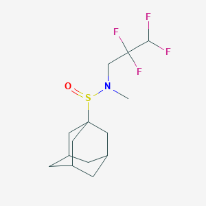 molecular formula C14H21F4NOS B5215836 N-methyl-N-(2,2,3,3-tetrafluoropropyl)-1-adamantanesulfinamide 