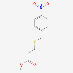 molecular formula C10H11NO4S B5215853 3-[(4-nitrobenzyl)thio]propanoic acid CAS No. 7597-44-6