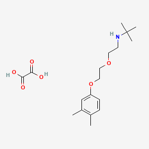 molecular formula C18H29NO6 B5215869 N-{2-[2-(3,4-dimethylphenoxy)ethoxy]ethyl}-2-methyl-2-propanamine oxalate 