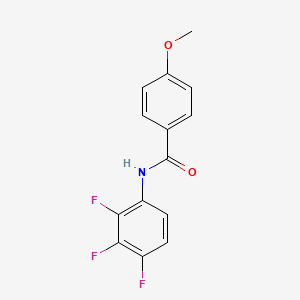 molecular formula C14H10F3NO2 B5215874 4-methoxy-N-(2,3,4-trifluorophenyl)benzamide 