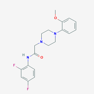 molecular formula C19H21F2N3O2 B5215887 N-(2,4-difluorophenyl)-2-[4-(2-methoxyphenyl)-1-piperazinyl]acetamide 