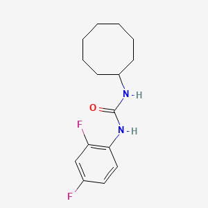 molecular formula C15H20F2N2O B5215902 N-cyclooctyl-N'-(2,4-difluorophenyl)urea 
