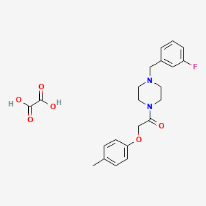 molecular formula C22H25FN2O6 B5215908 1-(3-fluorobenzyl)-4-[(4-methylphenoxy)acetyl]piperazine oxalate 