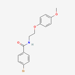 molecular formula C16H16BrNO3 B5215922 4-bromo-N-[2-(4-methoxyphenoxy)ethyl]benzamide 