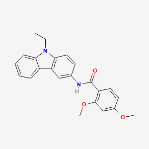 molecular formula C23H22N2O3 B5216008 N-(9-ethyl-9H-carbazol-3-yl)-2,4-dimethoxybenzamide 