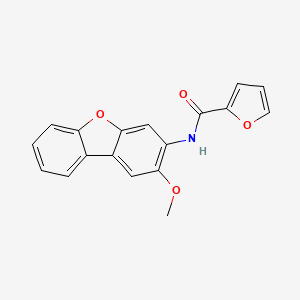 molecular formula C18H13NO4 B5216045 N-(2-methoxydibenzo[b,d]furan-3-yl)-2-furamide 