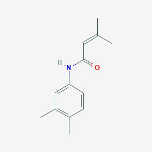 molecular formula C13H17NO B5216048 N-(3,4-dimethylphenyl)-3-methyl-2-butenamide CAS No. 5449-05-8