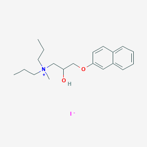 molecular formula C20H30INO2 B5216175 2-hydroxy-N-methyl-3-(2-naphthyloxy)-N,N-dipropyl-1-propanaminium iodide 