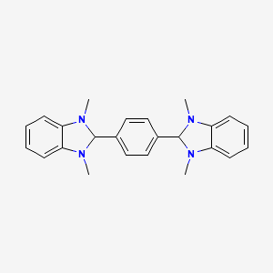 molecular formula C24H26N4 B5216202 2,2'-(1,4-phenylene)bis(1,3-dimethyl-2,3-dihydro-1H-benzimidazole) 