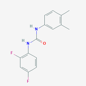 molecular formula C15H14F2N2O B5216215 N-(2,4-difluorophenyl)-N'-(3,4-dimethylphenyl)urea 