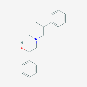 molecular formula C18H23NO B5216238 2-[methyl(2-phenylpropyl)amino]-1-phenylethanol 