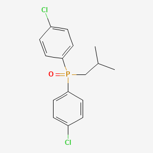 molecular formula C16H17Cl2OP B5216346 bis(4-chlorophenyl)(isobutyl)phosphine oxide 