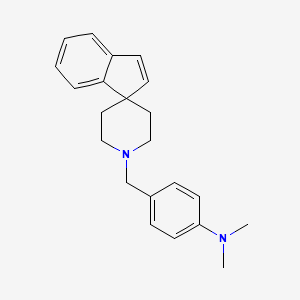 molecular formula C22H26N2 B5216404 N,N-dimethyl-4-(1'H-spiro[indene-1,4'-piperidin]-1'-ylmethyl)aniline 
