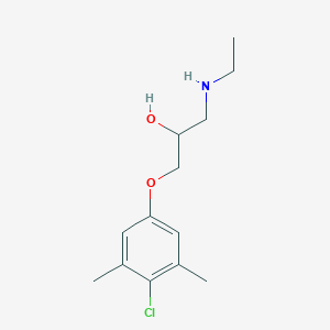 molecular formula C13H20ClNO2 B5216450 1-(4-chloro-3,5-dimethylphenoxy)-3-(ethylamino)-2-propanol 