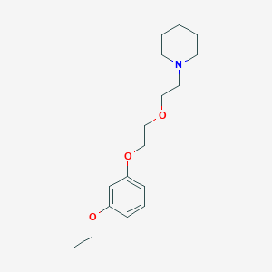 molecular formula C17H27NO3 B5216462 1-{2-[2-(3-ethoxyphenoxy)ethoxy]ethyl}piperidine 