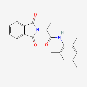 molecular formula C20H20N2O3 B5216542 2-(1,3-dioxo-1,3-dihydro-2H-isoindol-2-yl)-N-mesitylpropanamide 