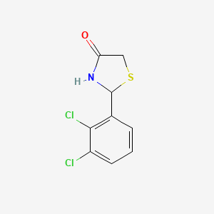 molecular formula C9H7Cl2NOS B5216571 2-(2,3-dichlorophenyl)-1,3-thiazolidin-4-one 