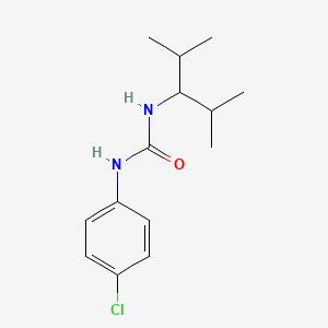 molecular formula C14H21ClN2O B5216579 N-(4-chlorophenyl)-N'-(1-isopropyl-2-methylpropyl)urea 