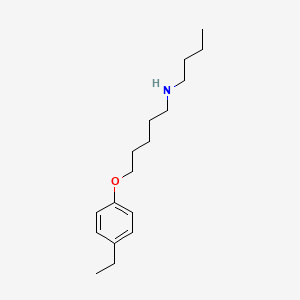 molecular formula C17H29NO B5216658 N-butyl-5-(4-ethylphenoxy)-1-pentanamine 