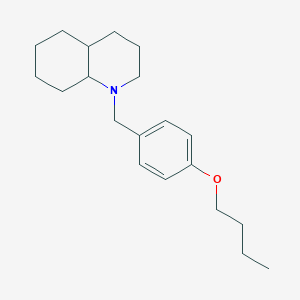 molecular formula C20H31NO B5216690 1-(4-butoxybenzyl)decahydroquinoline 