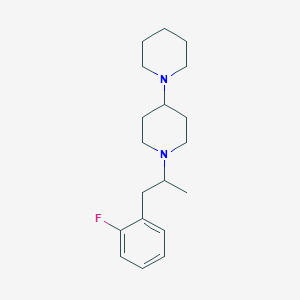 molecular formula C19H29FN2 B5216696 1'-[2-(2-fluorophenyl)-1-methylethyl]-1,4'-bipiperidine 