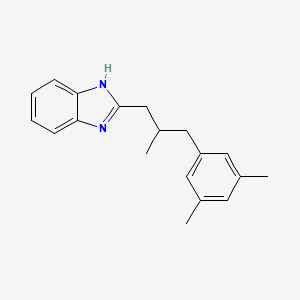 molecular formula C19H22N2 B5216718 2-[3-(3,5-dimethylphenyl)-2-methylpropyl]-1H-benzimidazole 