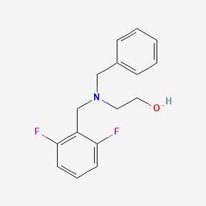 molecular formula C16H17F2NO B5216778 2-[benzyl(2,6-difluorobenzyl)amino]ethanol 