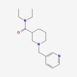 molecular formula C16H25N3O B5216812 N,N-diethyl-1-(3-pyridinylmethyl)-3-piperidinecarboxamide 