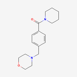 molecular formula C17H24N2O2 B5216833 4-[4-(1-piperidinylcarbonyl)benzyl]morpholine 