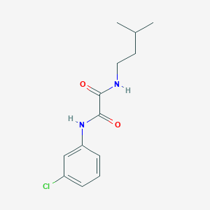 molecular formula C13H17ClN2O2 B5216876 N-(3-chlorophenyl)-N'-(3-methylbutyl)ethanediamide 
