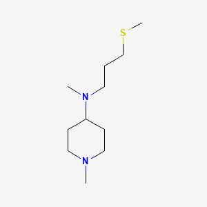 molecular formula C11H24N2S B5216884 N,1-dimethyl-N-[3-(methylthio)propyl]-4-piperidinamine 