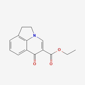 molecular formula C14H13NO3 B5216894 ethyl 6-oxo-1,2-dihydro-6H-pyrrolo[3,2,1-ij]quinoline-5-carboxylate 