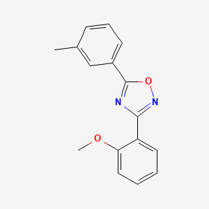 molecular formula C16H14N2O2 B5216895 3-(2-methoxyphenyl)-5-(3-methylphenyl)-1,2,4-oxadiazole 