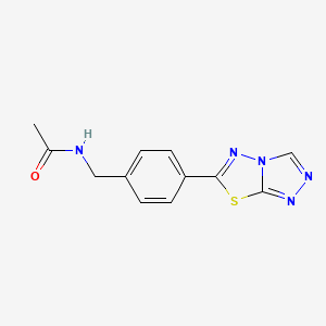 molecular formula C12H11N5OS B5216907 N-(4-[1,2,4]triazolo[3,4-b][1,3,4]thiadiazol-6-ylbenzyl)acetamide 