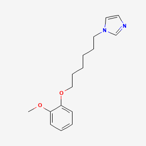 molecular formula C16H22N2O2 B5216941 1-[6-(2-methoxyphenoxy)hexyl]-1H-imidazole 