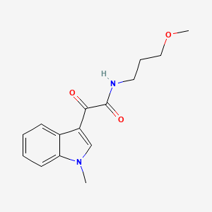 molecular formula C15H18N2O3 B5216942 N-(3-methoxypropyl)-2-(1-methyl-1H-indol-3-yl)-2-oxoacetamide 