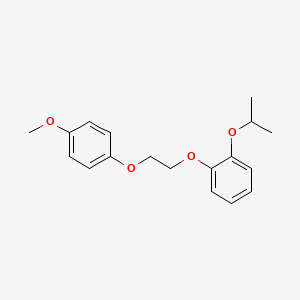molecular formula C18H22O4 B5216953 1-isopropoxy-2-[2-(4-methoxyphenoxy)ethoxy]benzene 