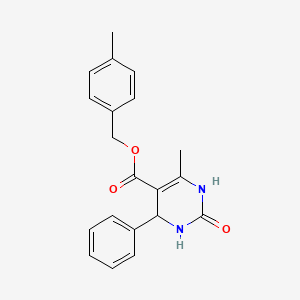 molecular formula C20H20N2O3 B5216980 4-methylbenzyl 6-methyl-2-oxo-4-phenyl-1,2,3,4-tetrahydro-5-pyrimidinecarboxylate 