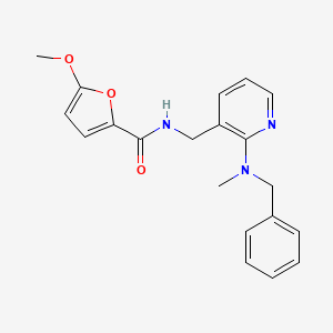 molecular formula C20H21N3O3 B5217022 N-({2-[benzyl(methyl)amino]-3-pyridinyl}methyl)-5-methoxy-2-furamide 