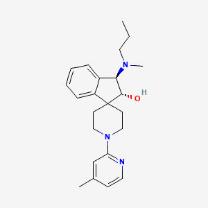 (2R*,3R*)-3-[methyl(propyl)amino]-1'-(4-methyl-2-pyridinyl)-2,3-dihydrospiro[indene-1,4'-piperidin]-2-ol